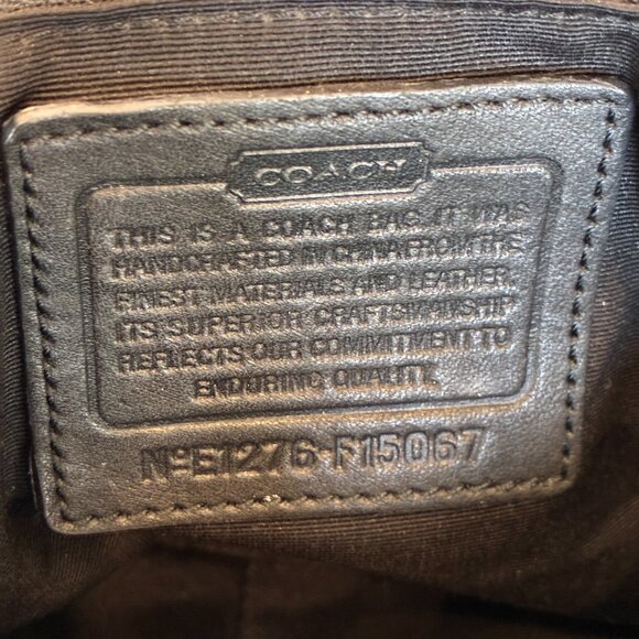 Coach Shoulder Bag Soho Jacquard Signature Duffle Black - Picture 12 of 15